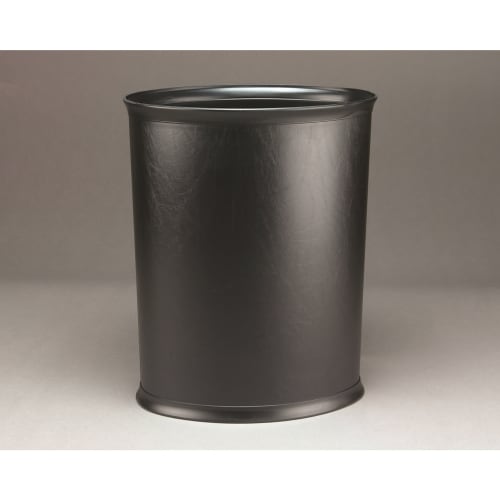 Design Line Wastebasket, 13 Quart Oval, Black